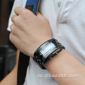 Original LED Kette Edelstahl Digital Light Watch Stilvolle Punk Herren Sport Armbanduhren Innovative Analog Wrist Herren Reloj